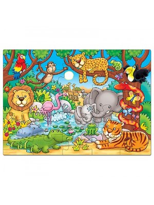 Puzzle de podea animale din jungla